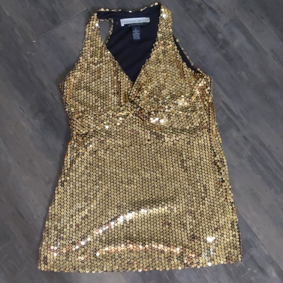 Boston Proper Tops - Sequin racer back tank